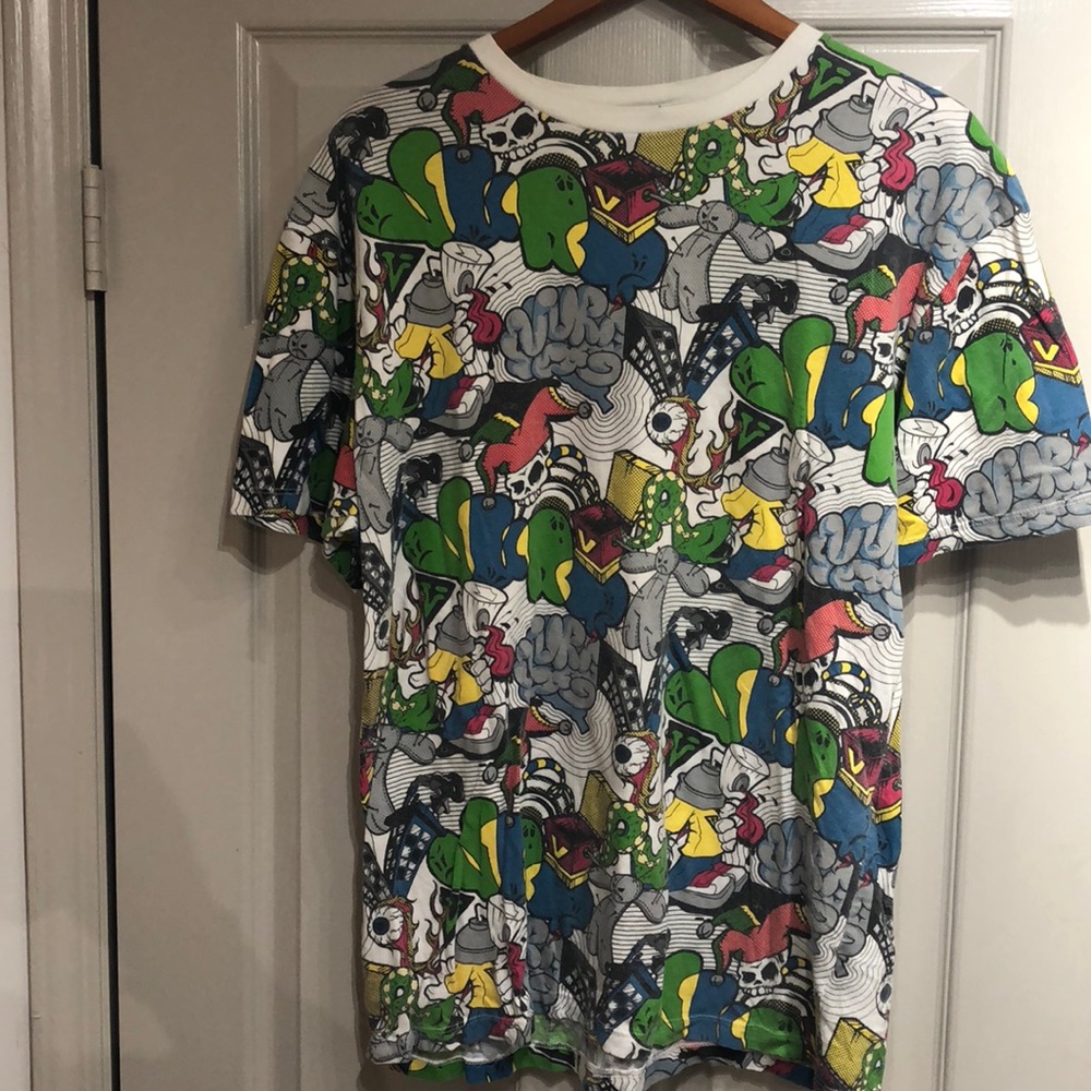 Vurt Graffiti Graphic Skateboard Tee Size XL